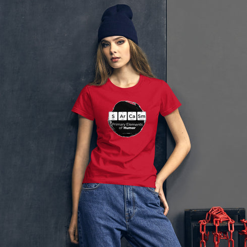 Primary Elements for Humor - Sarcasm Women's short sleeve t-shirt - Mainstream Freedom
